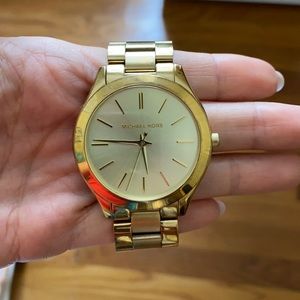 Michael Kors Slim Runway Gold-Tone Watch